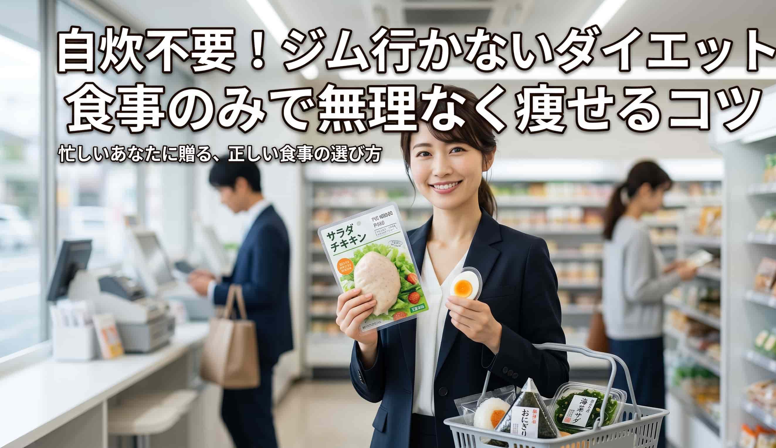 自炊不要！ジム行かないダイエットは食事のみで無理なく痩せるコツ